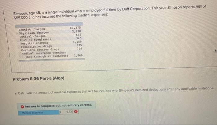 Information simpson required following questions age single below duff corporation employed individual applies displayed re year who time homeworklib