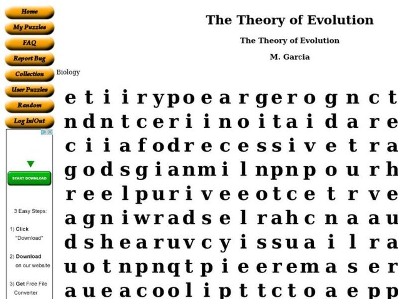 Forces of evolution worksheet answers