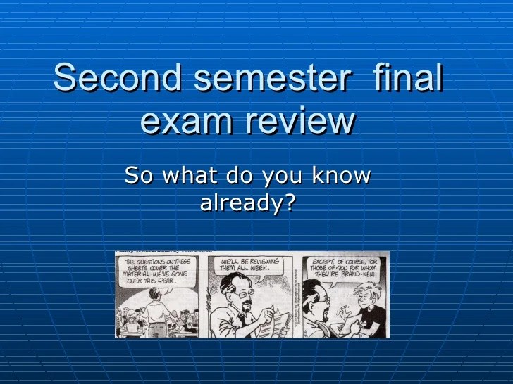 Biology second semester final exam answers