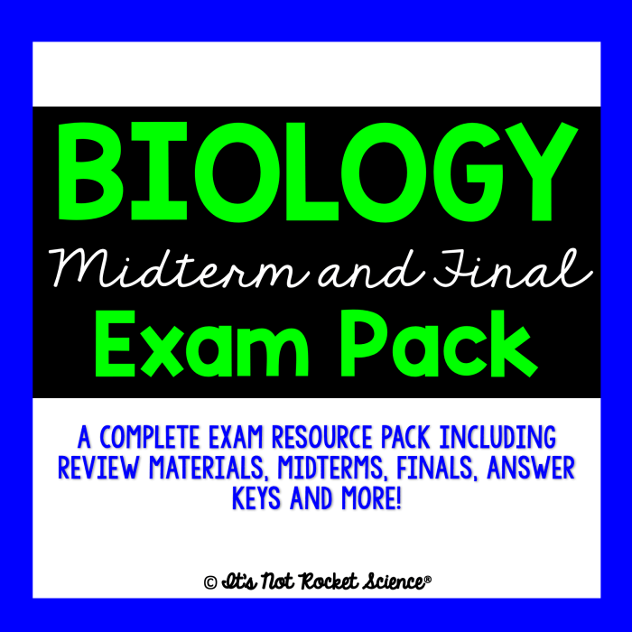 Biology second semester final exam answers